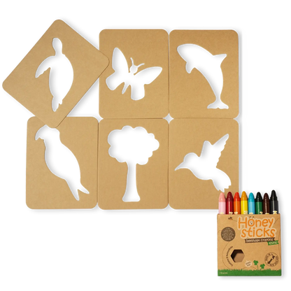 Jumbo Stencils & Crayons | Honeysticks | Buy Online