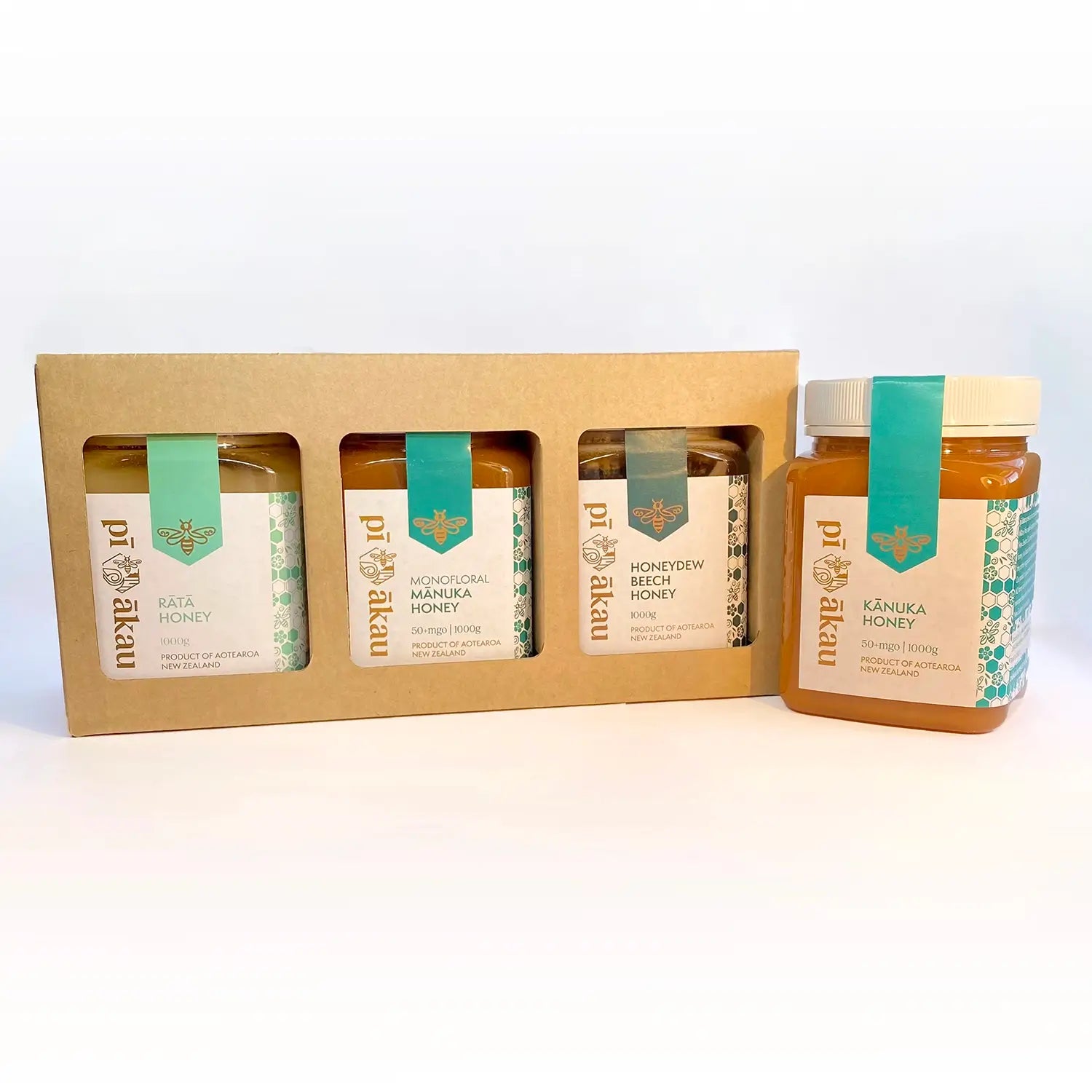 Large Giftpack 3 x 1kg jars | Pī ākau New Zealand | Buy Online